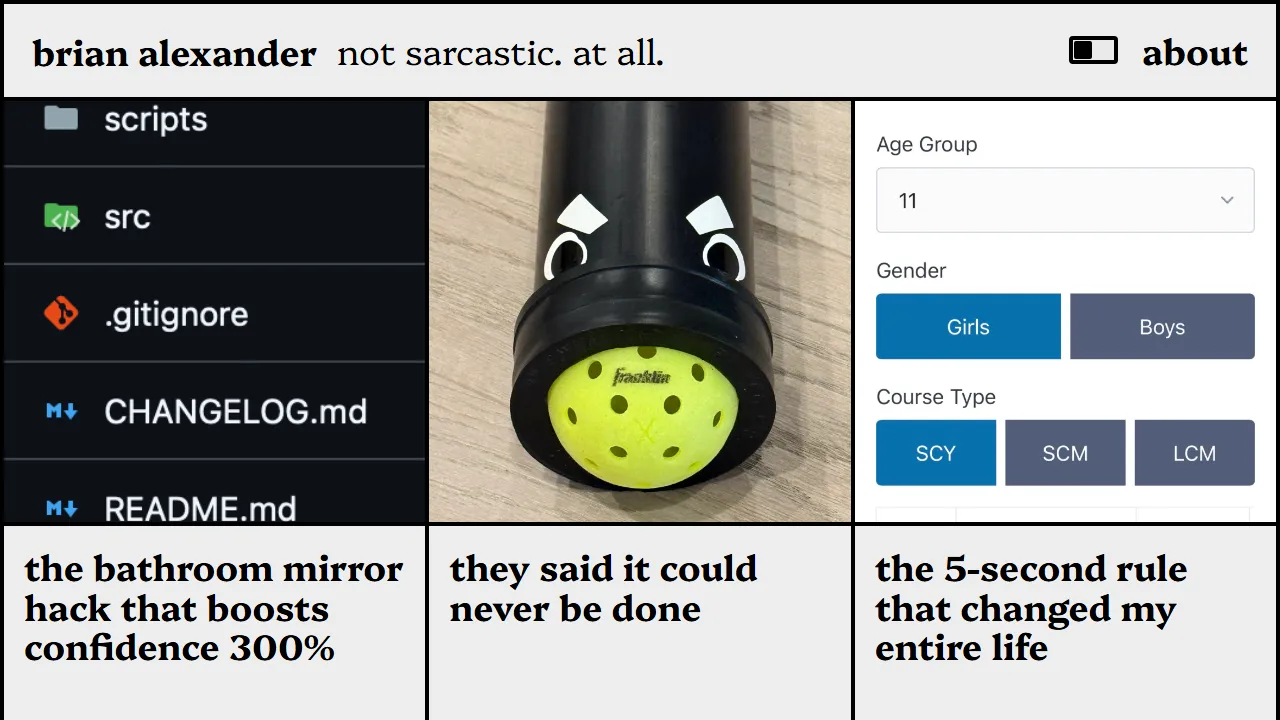 brianalexander.com - React Chrome Plugin and App Developer screenshot