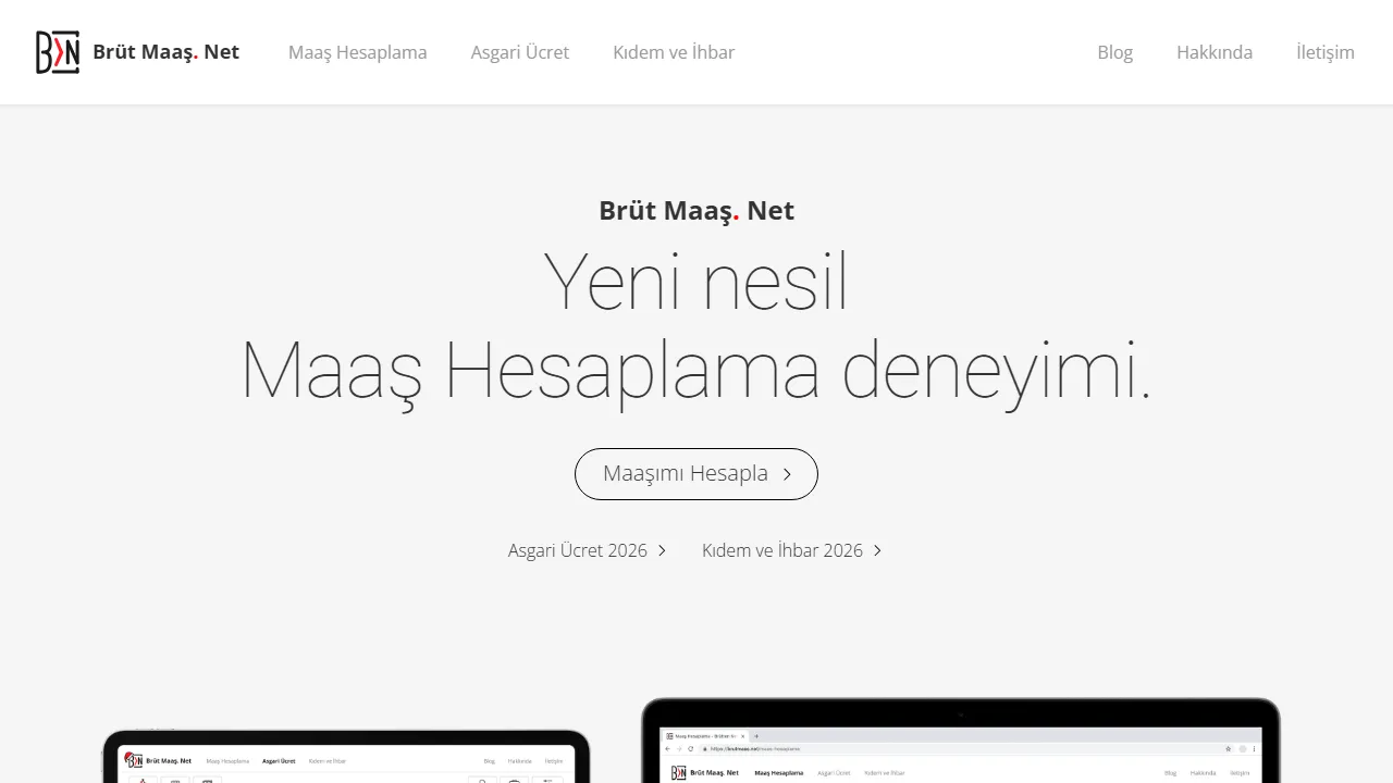 brutmaas.net - Free Online Salary and Income Tax Calculator screenshot