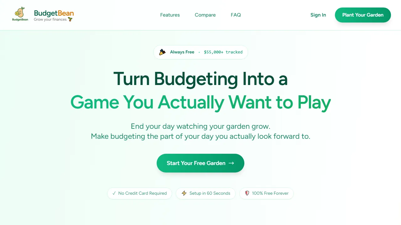 budgetbean.riveragabriel.com - YNAB Alternative Personal Finance Budgeting App screenshot