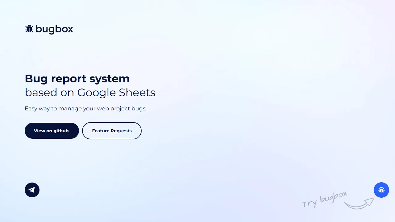 bugbox.io - Web Project Bug Tracking System screenshot