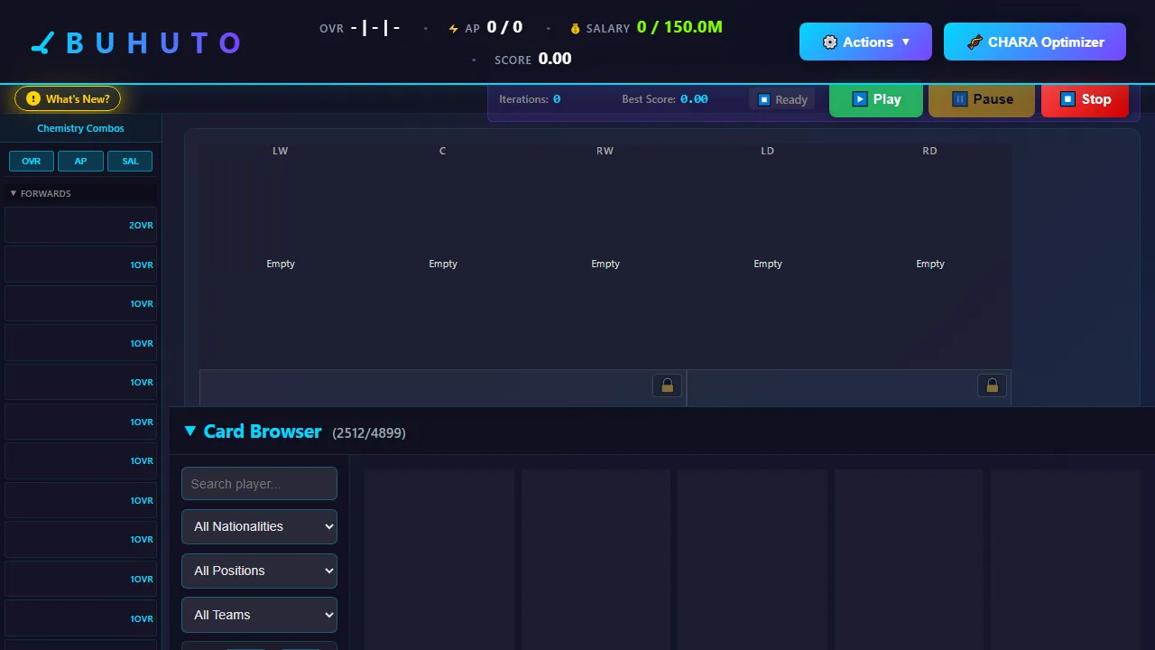 buhuto.beeq.fi - Game Menu Tool for Streamlined Navigation screenshot