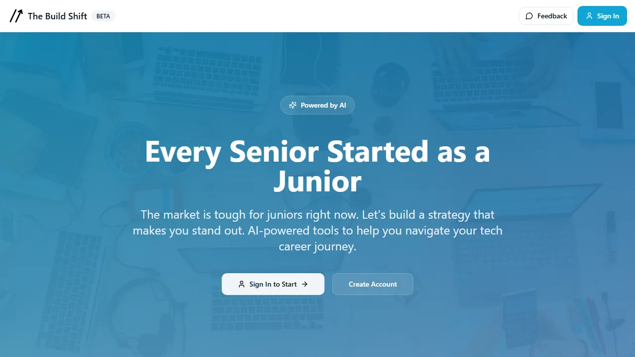 buildshift.co.uk - Free Career Tools For Tech Professionals screenshot