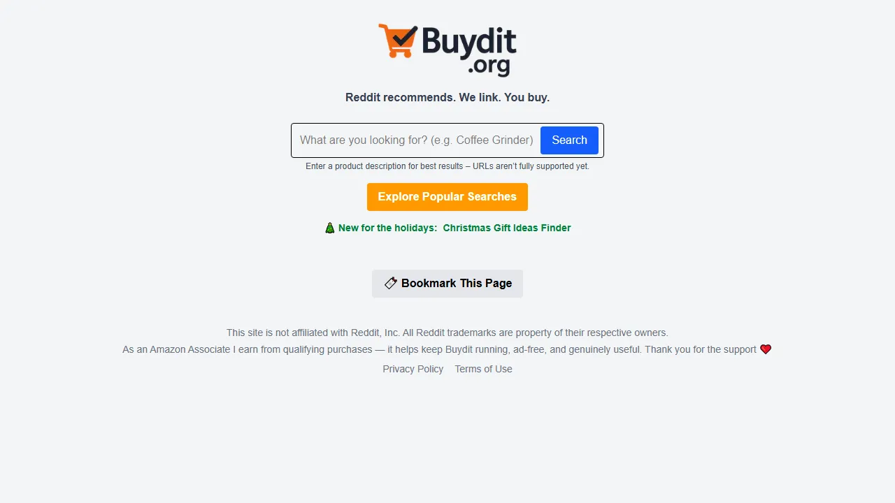 buydit.org - Simple Bookmarks Bookmark Manager App screenshot