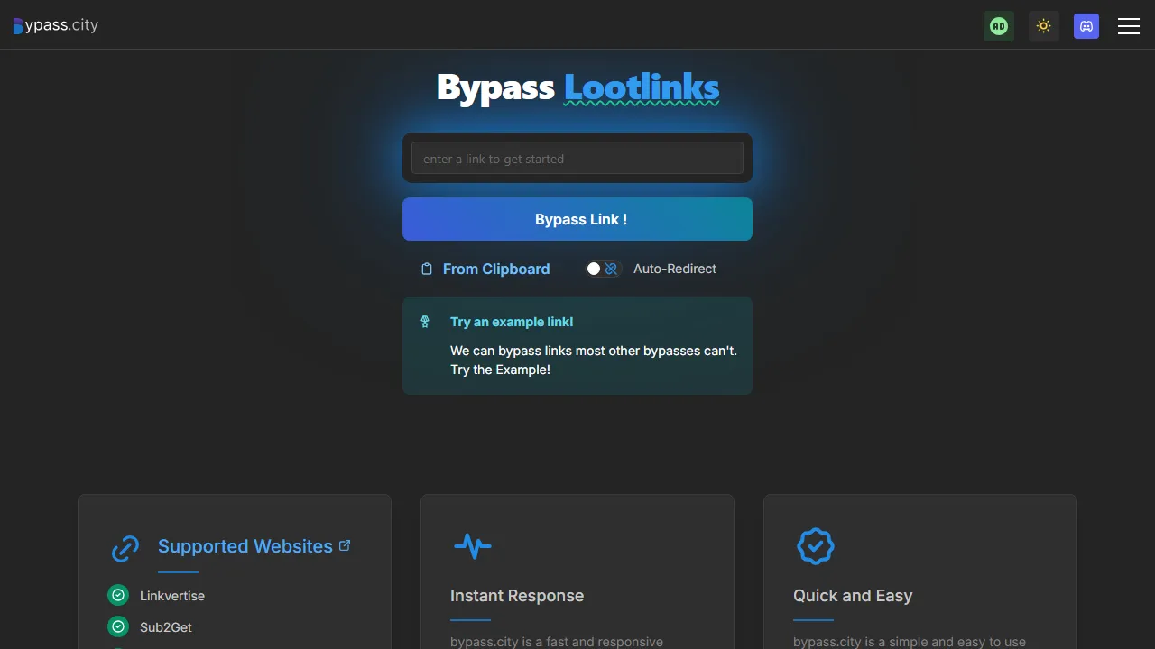 bypass.city - Tampermonkey Scripts and Browser Extensions screenshot