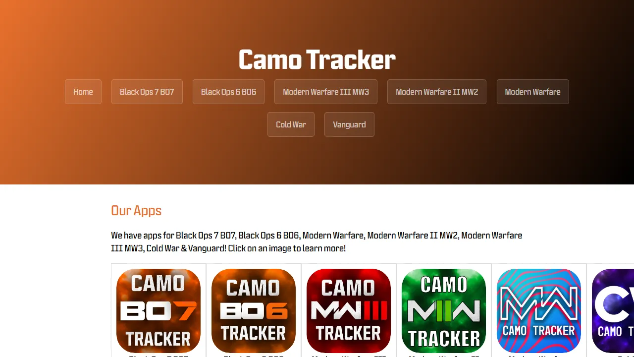 camotracker.djr.li - Buy Me Coffee Online screenshot