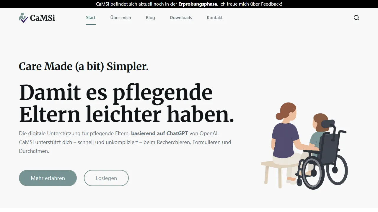 camsi.de - Digital Support for Care Management screenshot