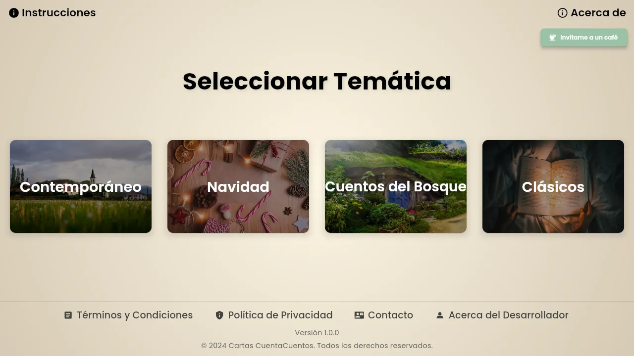 cartas-cuentacuentos.web.app - Storytelling Game for Family and Friends screenshot