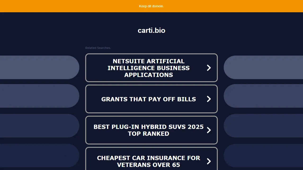 carti.bio - Best Link In Bio Service For Creators screenshot