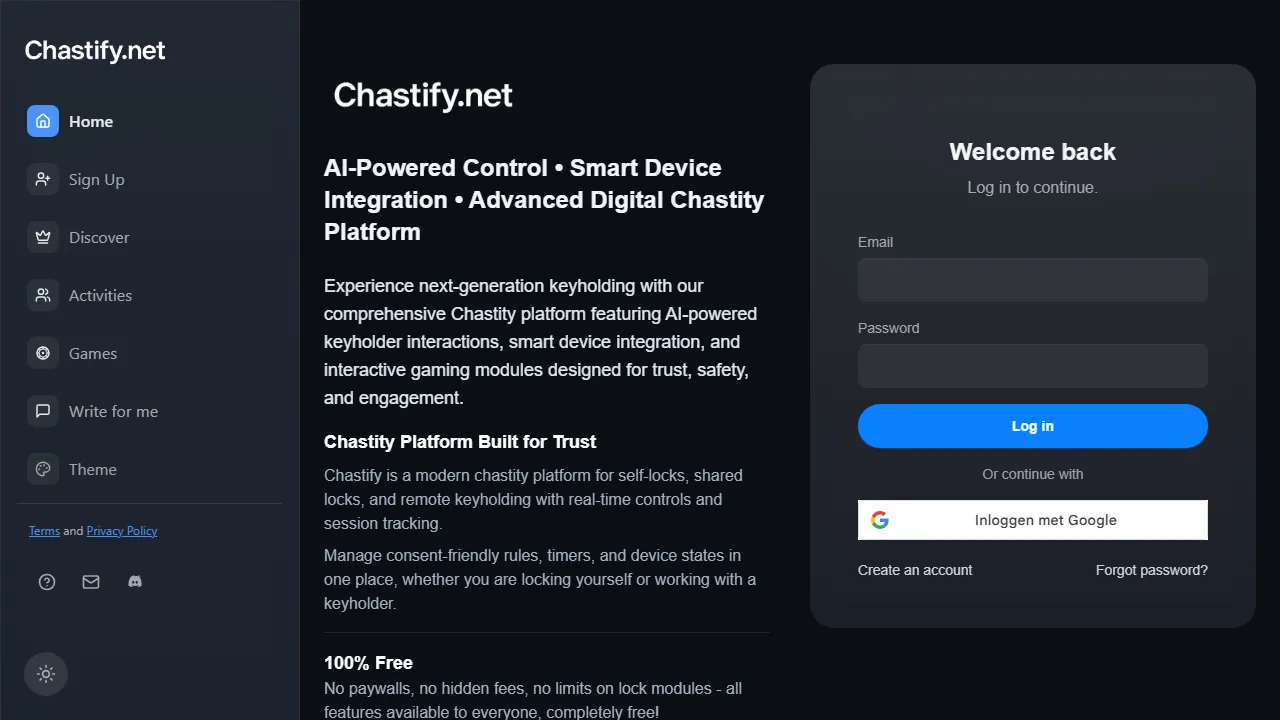 chastify.net - Support This Open Source Passion Project screenshot