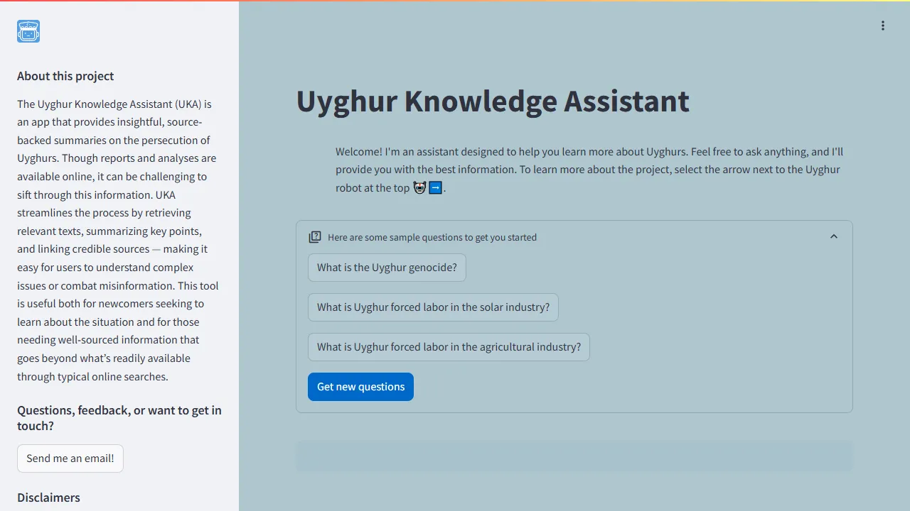 chat.kelnetic.com - Information Chatbot with Credible Sources screenshot