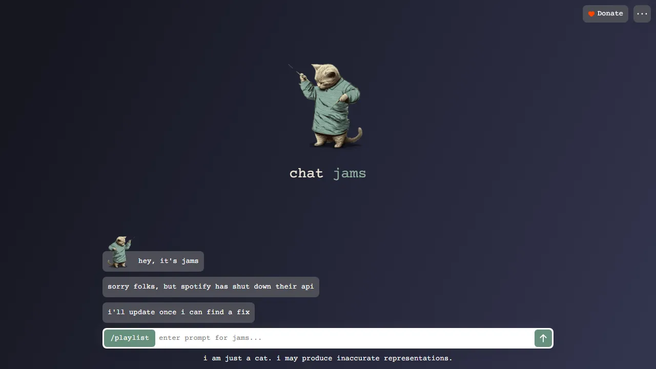 chatjams.ai - AI Music Generator For Peeps screenshot