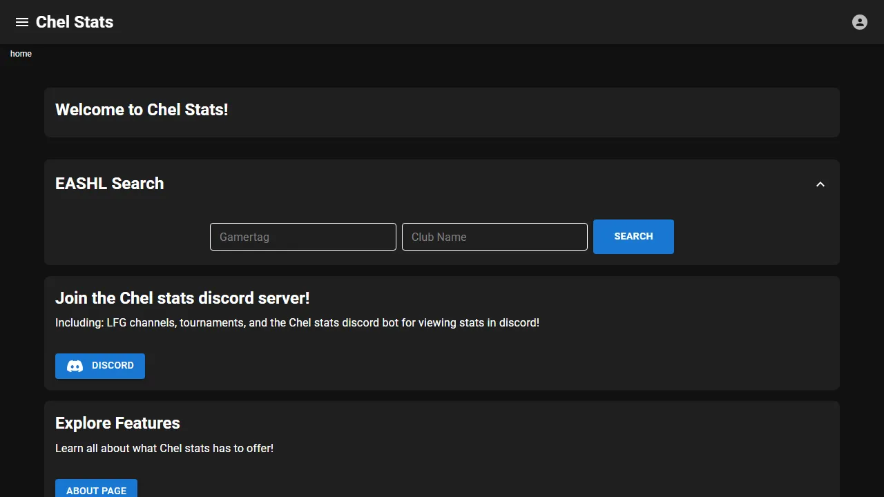 chelstats.app - Sports Stat Tracker and Player Analytics screenshot