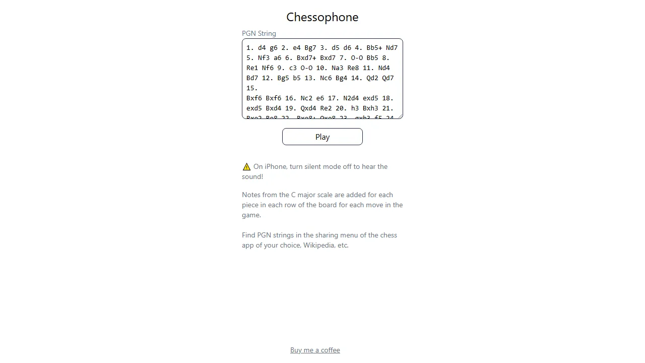 chessophone.com - Listen To Chess Games Online screenshot