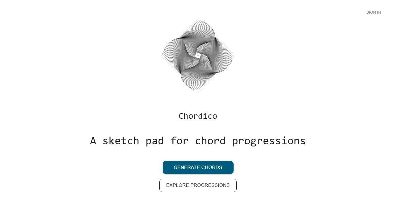 chordi.co - Chord Progression Generator For Musicians screenshot