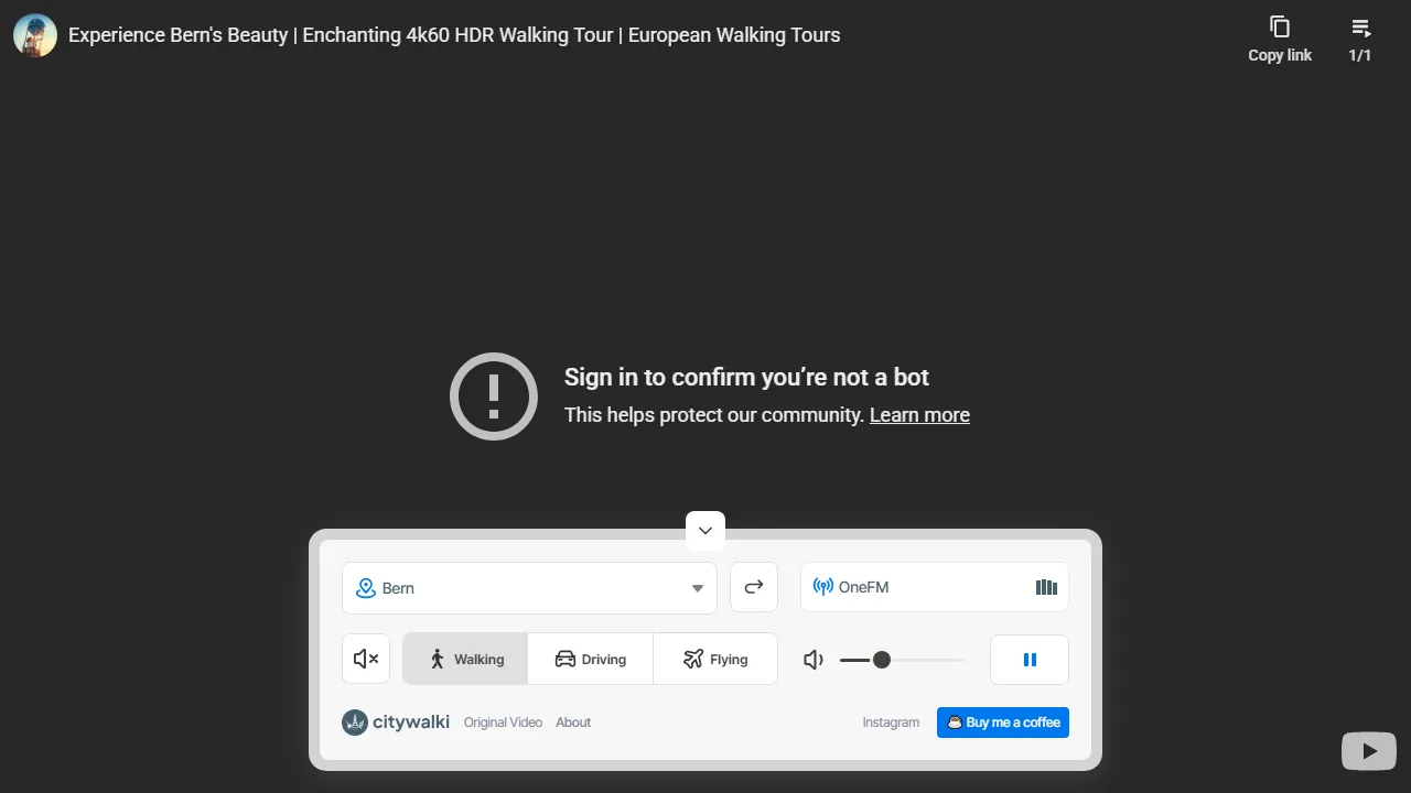 citywalki.com - Immersive Virtual Tours of Cities Worldwide screenshot