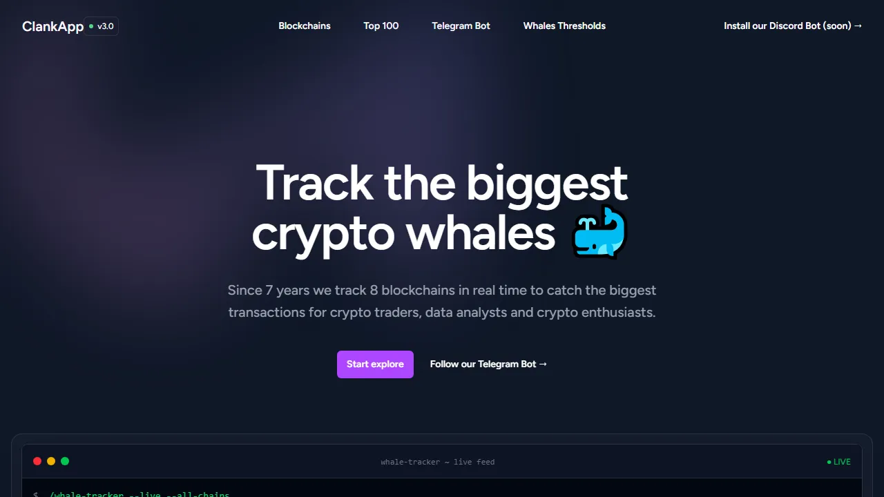 clankapp.com - Free Crypto Transaction Tracker Online Tool screenshot