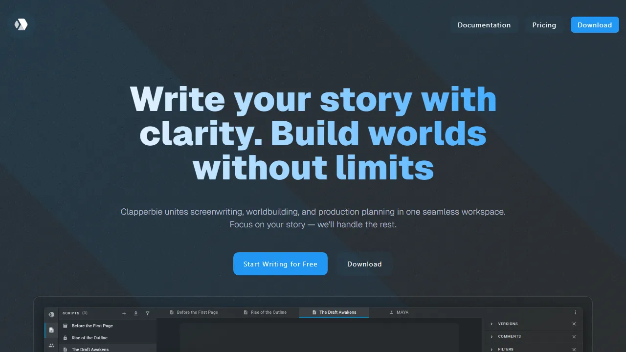 clapperbie.com - Video Editing Software to Streamline Production screenshot
