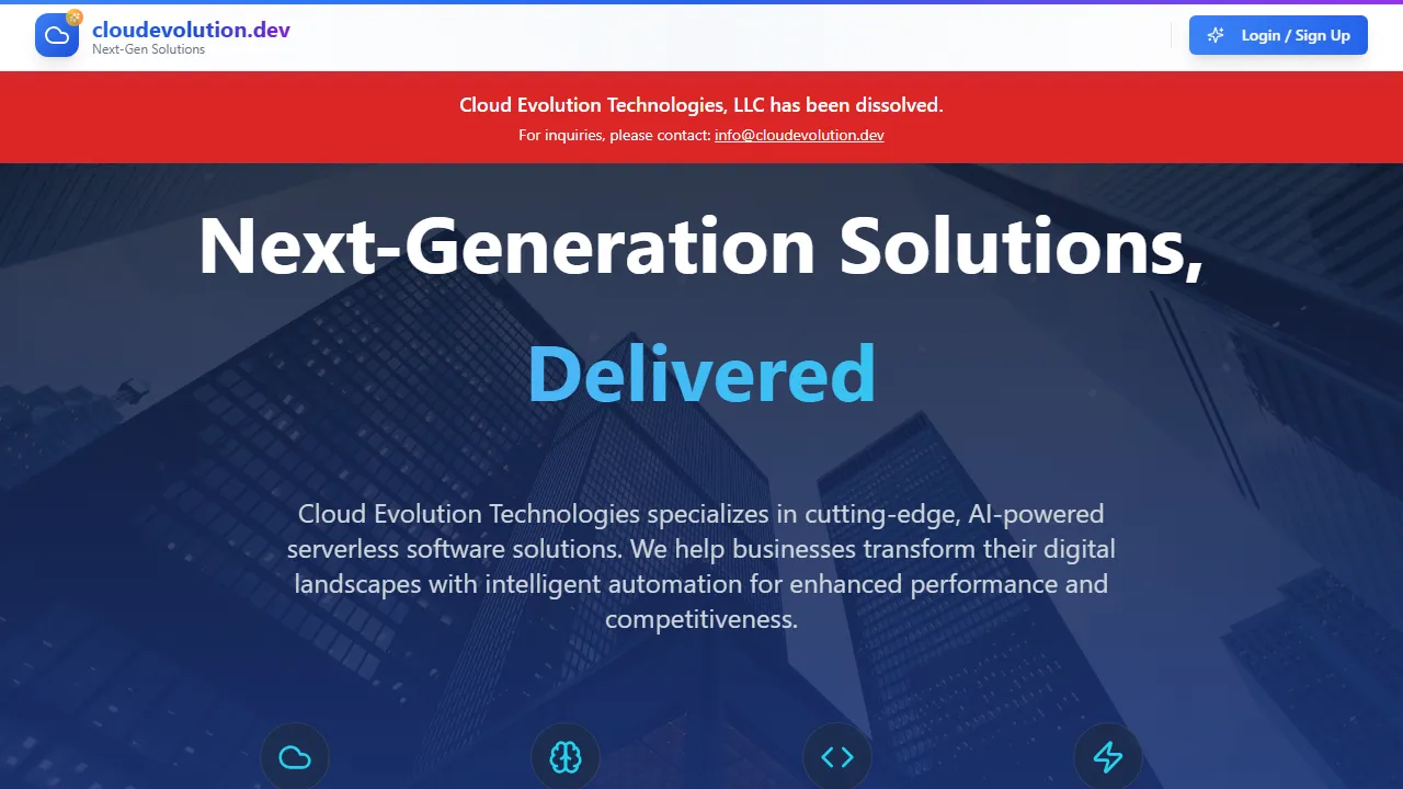 cloudevolution.dev - Safety Software To Protect Loved Ones screenshot