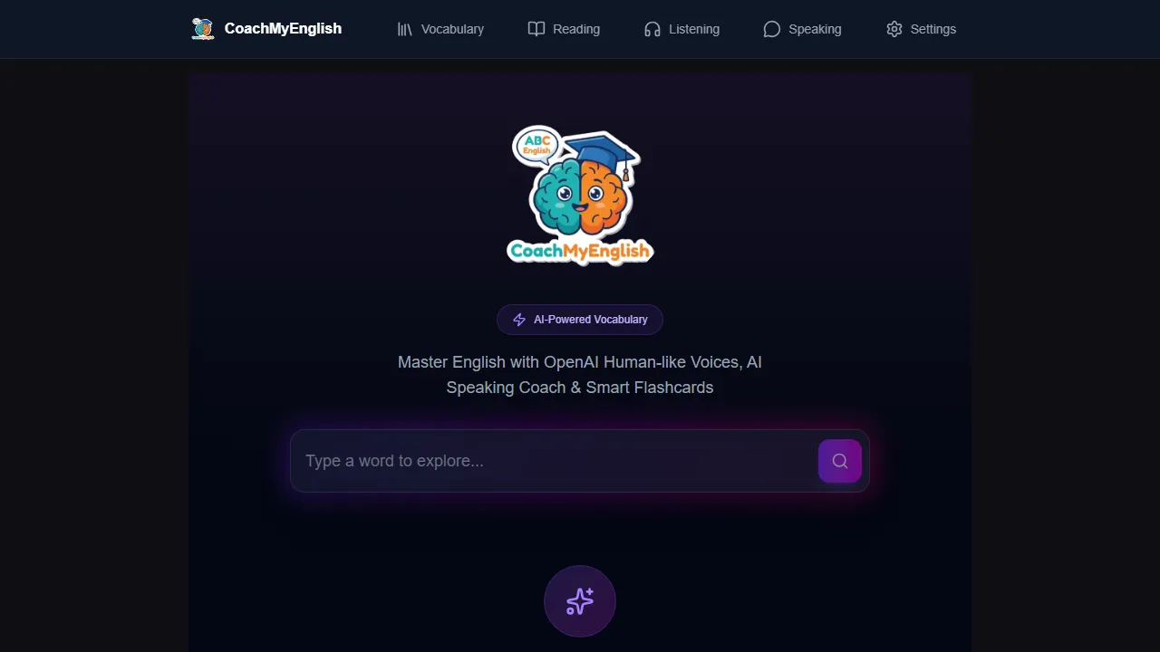 coachmyenglish.vercel.app - Free AI English Tutor For Confident Learning screenshot