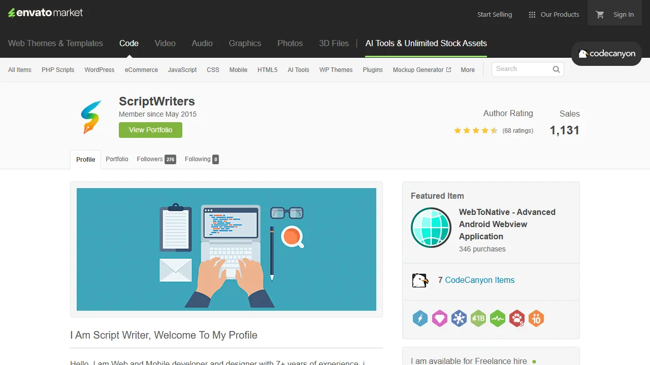 codecanyon.net - Mobile App Development and Design Services screenshot