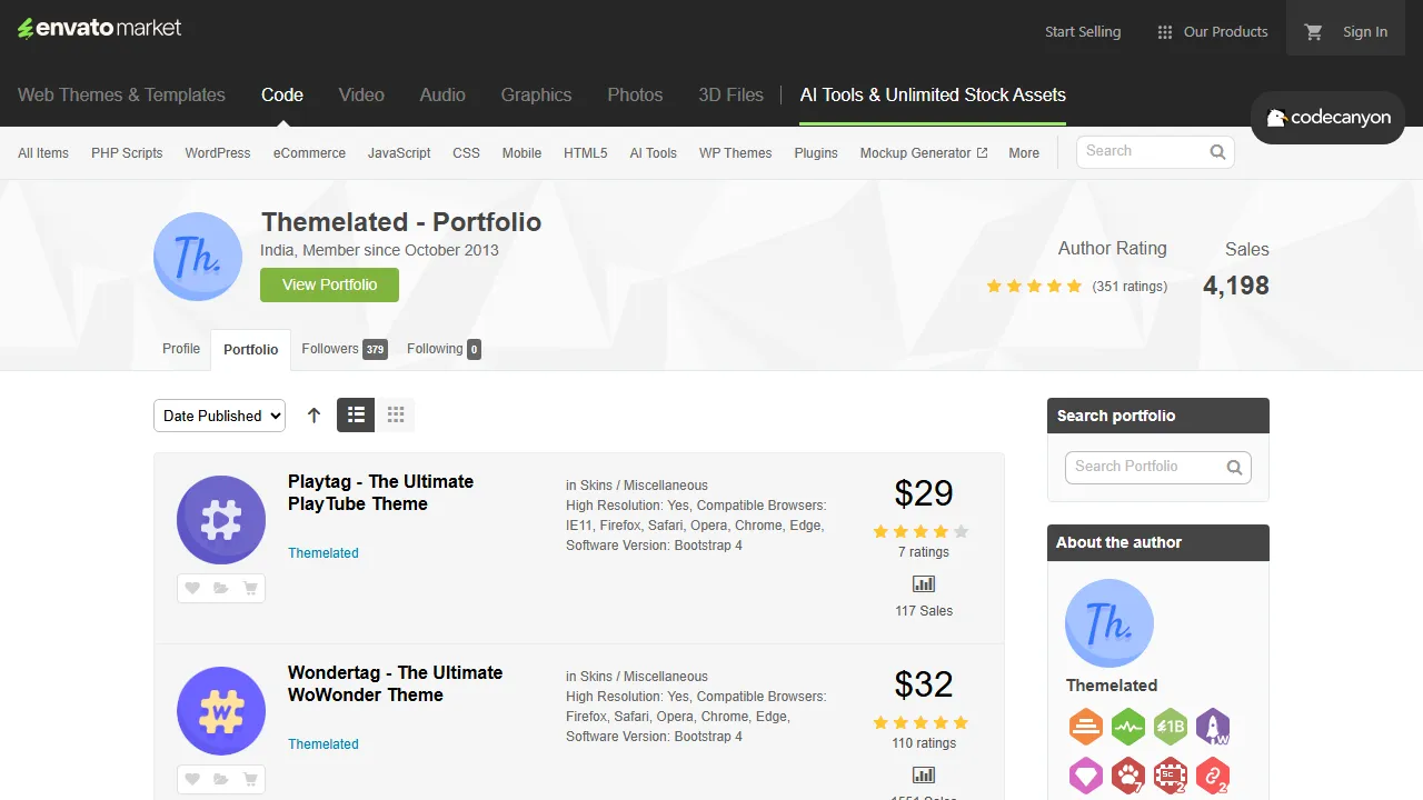 codecanyon.net - Website Templates For Web - Wix Themes screenshot