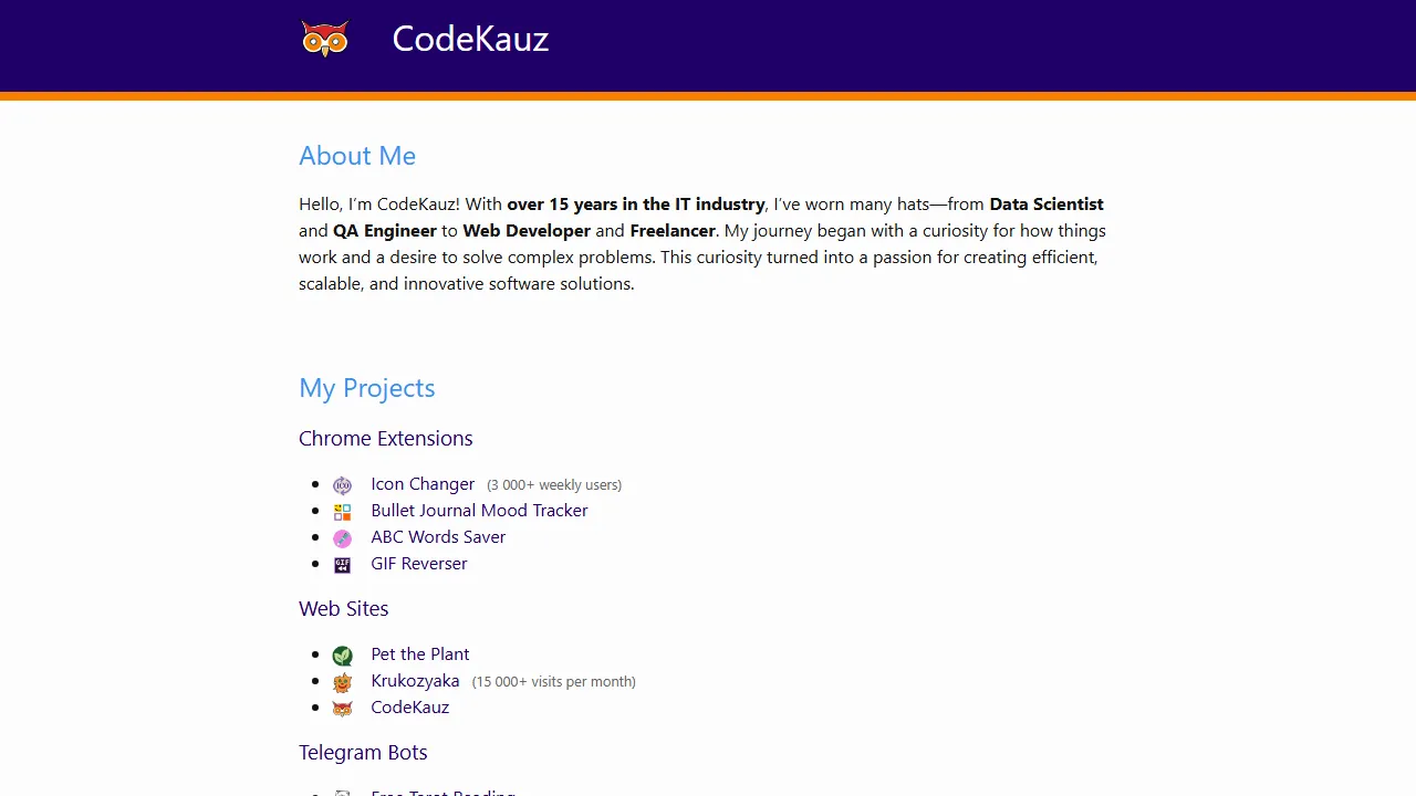 codekauz.com - Free Minimal Productivity Tools for Everyday Life screenshot