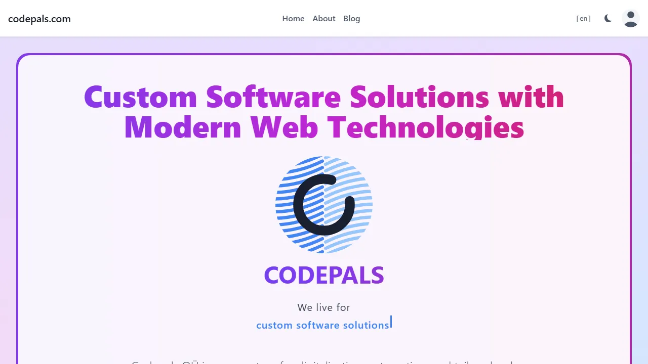 codepals.com - Web Development Services Marketplace screenshot