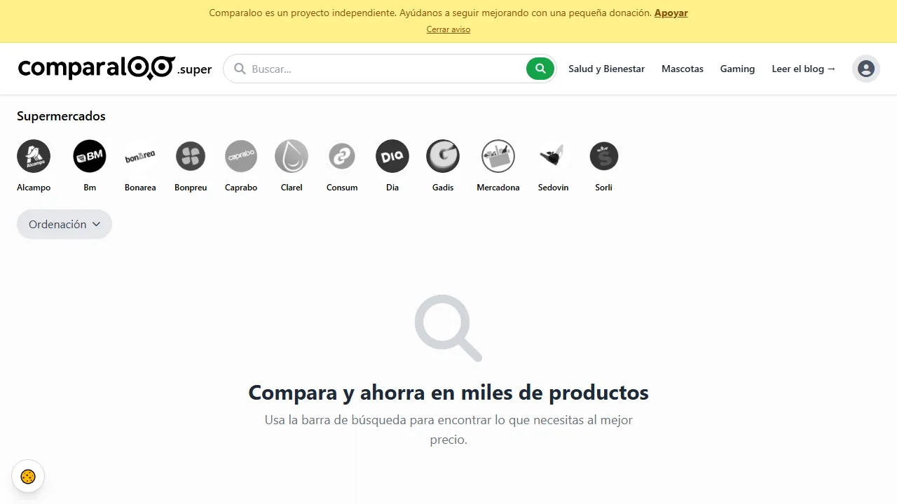 comparaloo.es - Support Product Comparison Tool Development screenshot