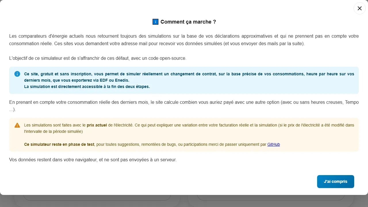 comparateur-electricite.gaboflo.fr - Mobile Phone Compare Tool Online Free screenshot