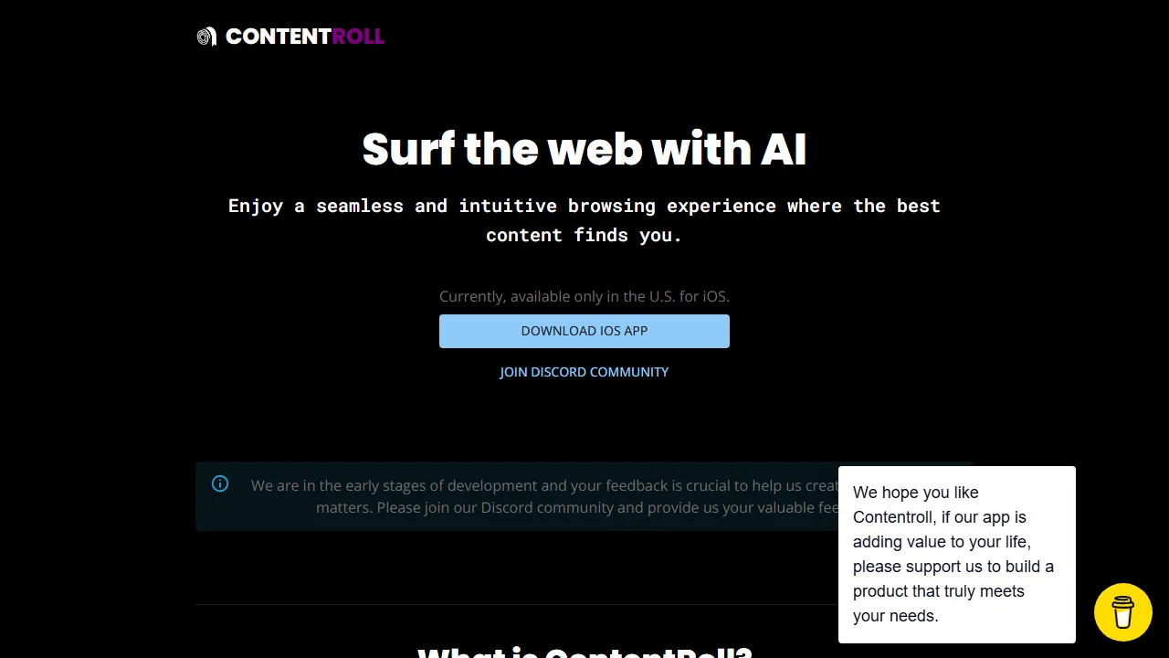 contentroll.ai - Support Content Creation Tool Development screenshot