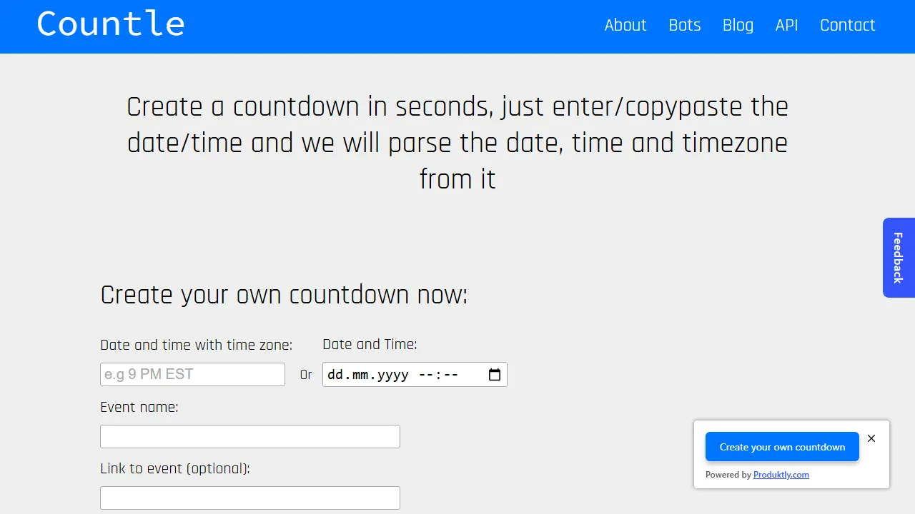 countle.com - Convert Time Zone in Discord and Telegram screenshot