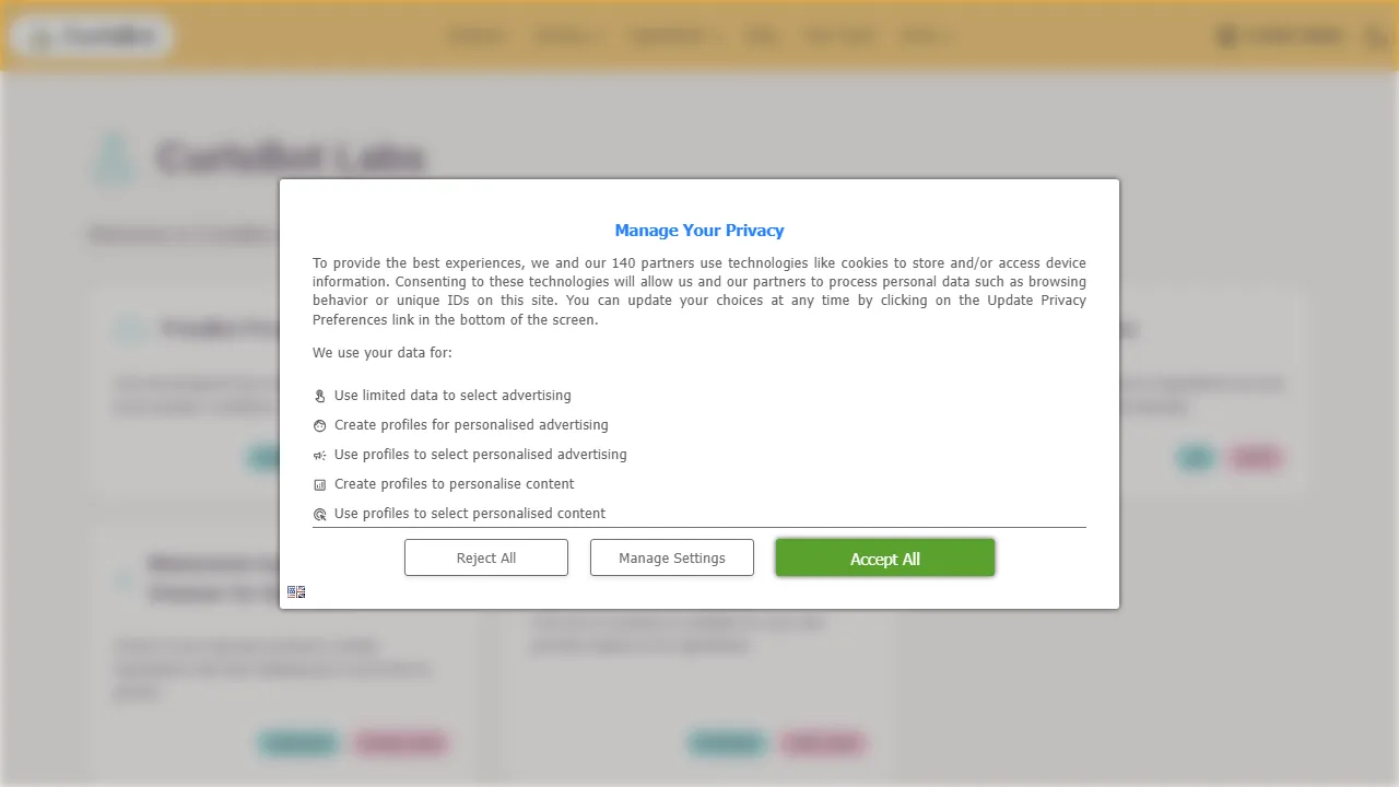 curlsbot.com - Open Source Hair Care Tools and Products screenshot