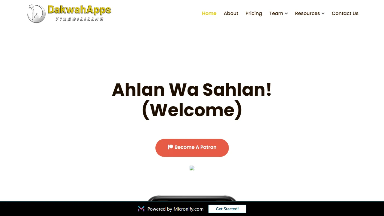 dakwahapps.com - Community Service Apps to Promote Positive Values screenshot