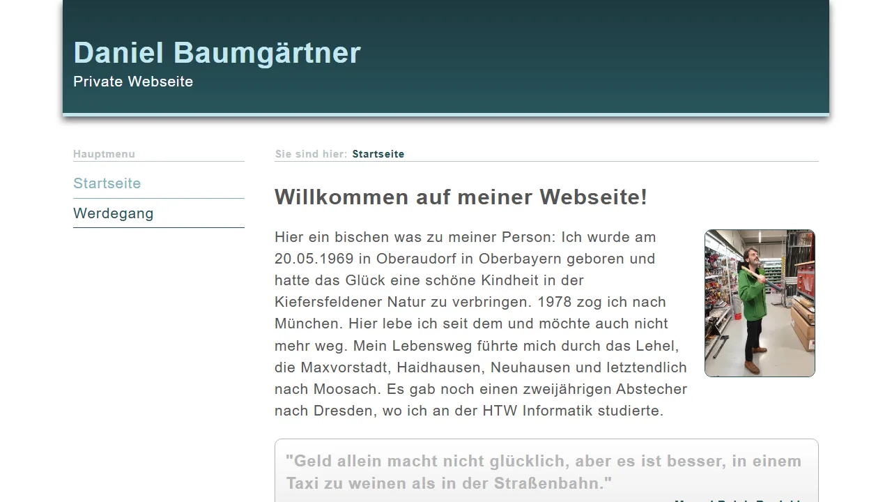 danielbaumgaertner.de - Game Development Tools and Projects screenshot