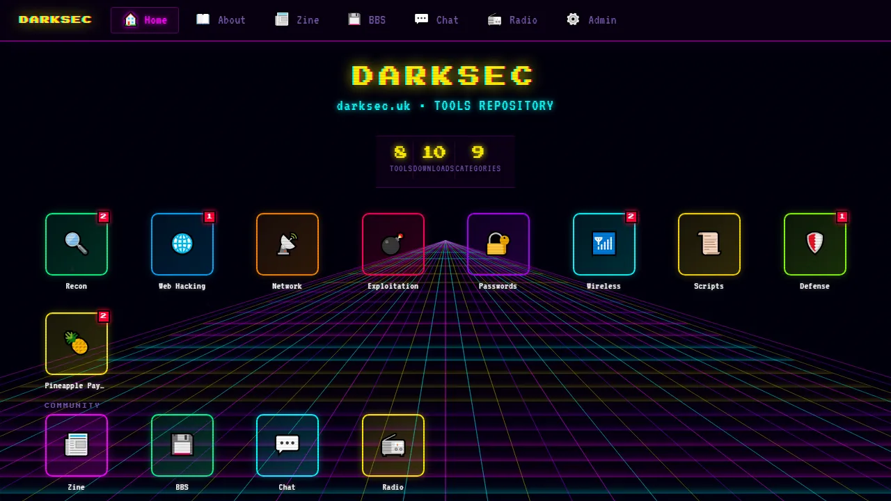 darksec.uk - OSINT Open Source Intelligence Framework Tools screenshot