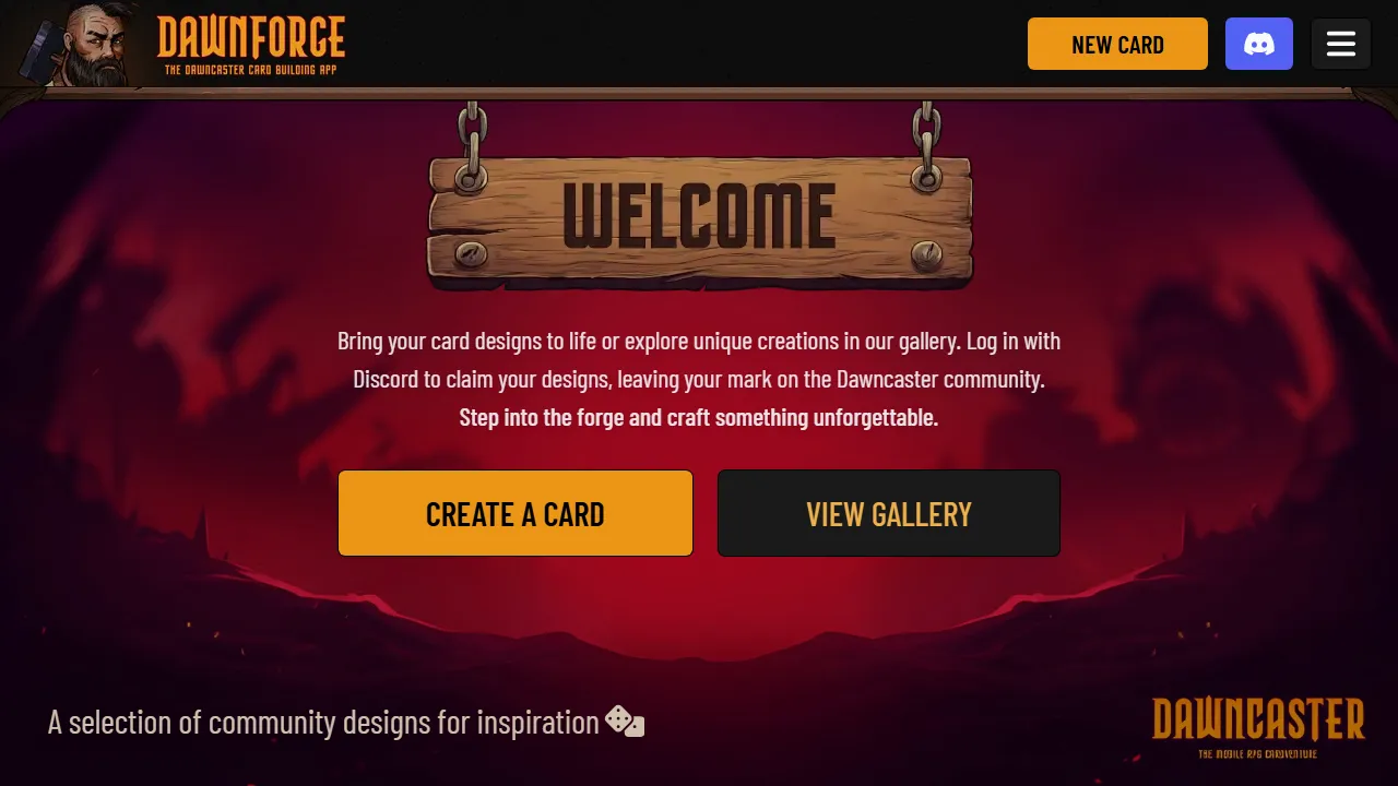 dawnforge.app - Online Card Creation App and Deck Builder screenshot