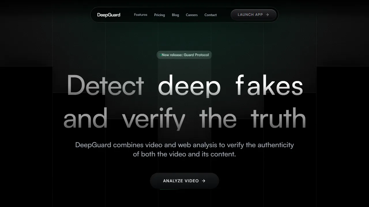 deepguardtech.com - Early Stage Disinformation Detection Tool screenshot