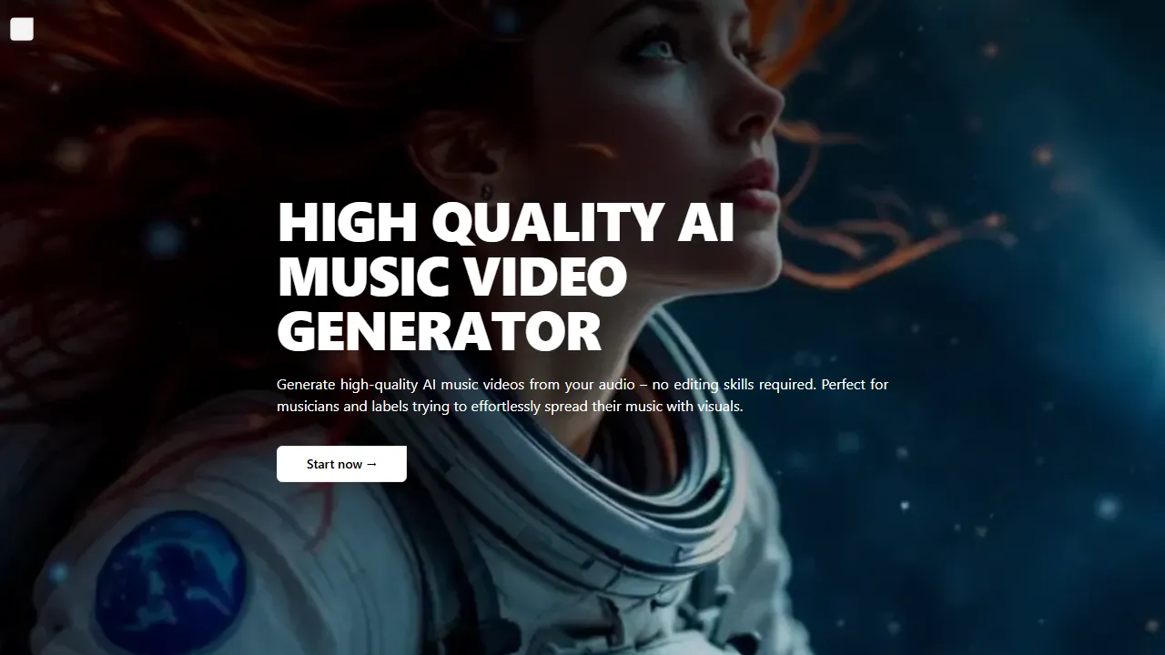 deepwerk.io - AI Music Video Generator for Social Media screenshot