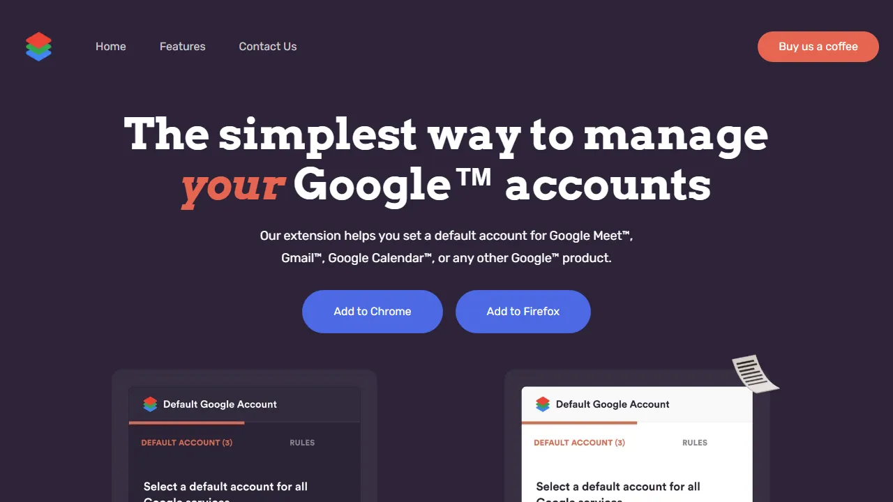 default.wtf - Google Account Manager for Multiple Accounts screenshot