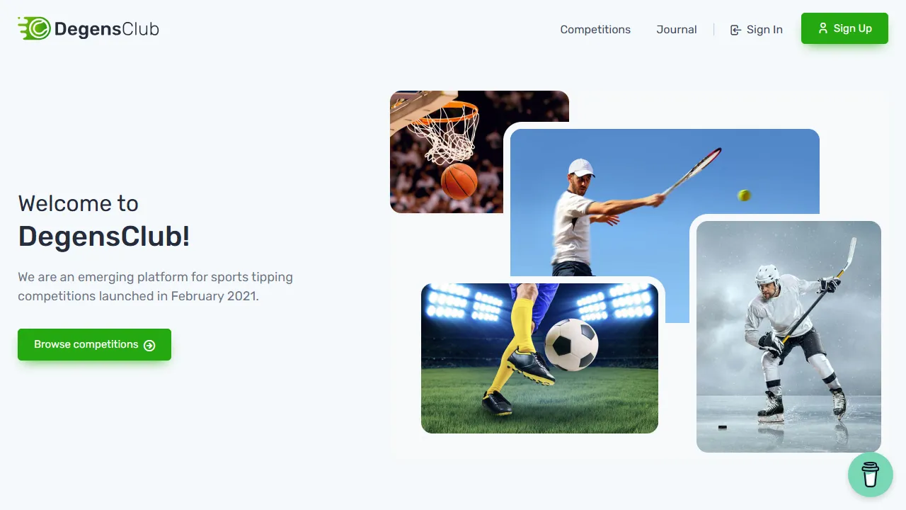 degensclub.com - Sports Tipping Competition Platform for Football screenshot
