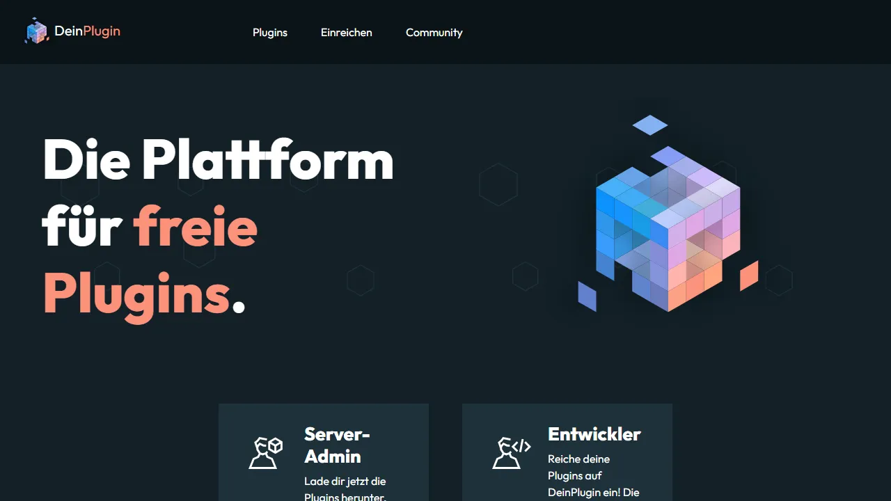 deinplugin.net - Free Minecraft Plugins Download Resource screenshot