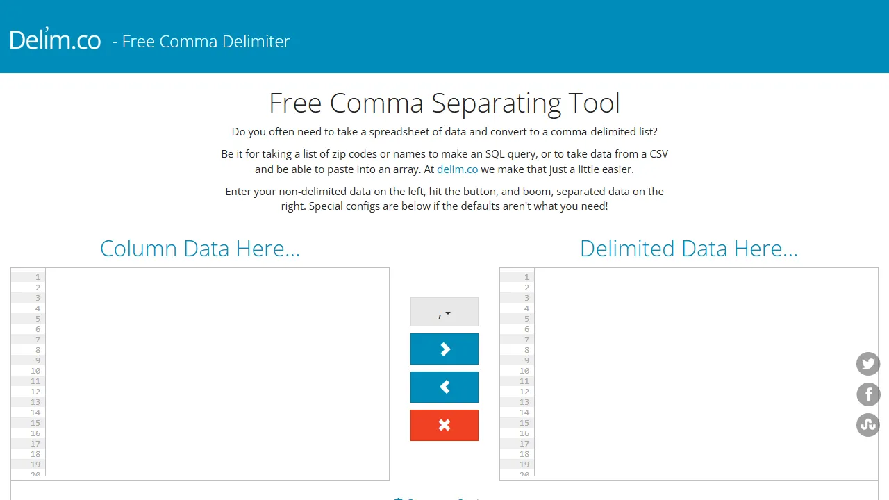 delim.co - Free ETL Tool for Data Transformation Online screenshot