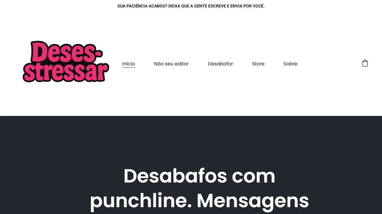 desestressar.com - LinkedIn Message Generator with Humor screenshot