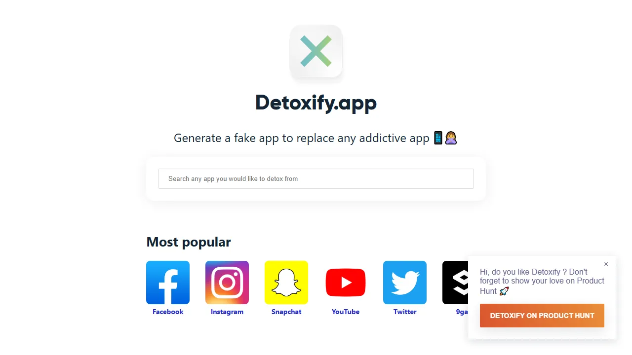 detoxify.app - Phone Usage Tracker and App Detox screenshot