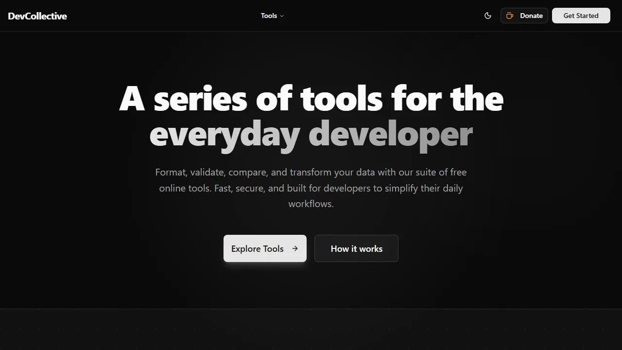 devcollective.online - Developer Tools for Android Studio and Java screenshot