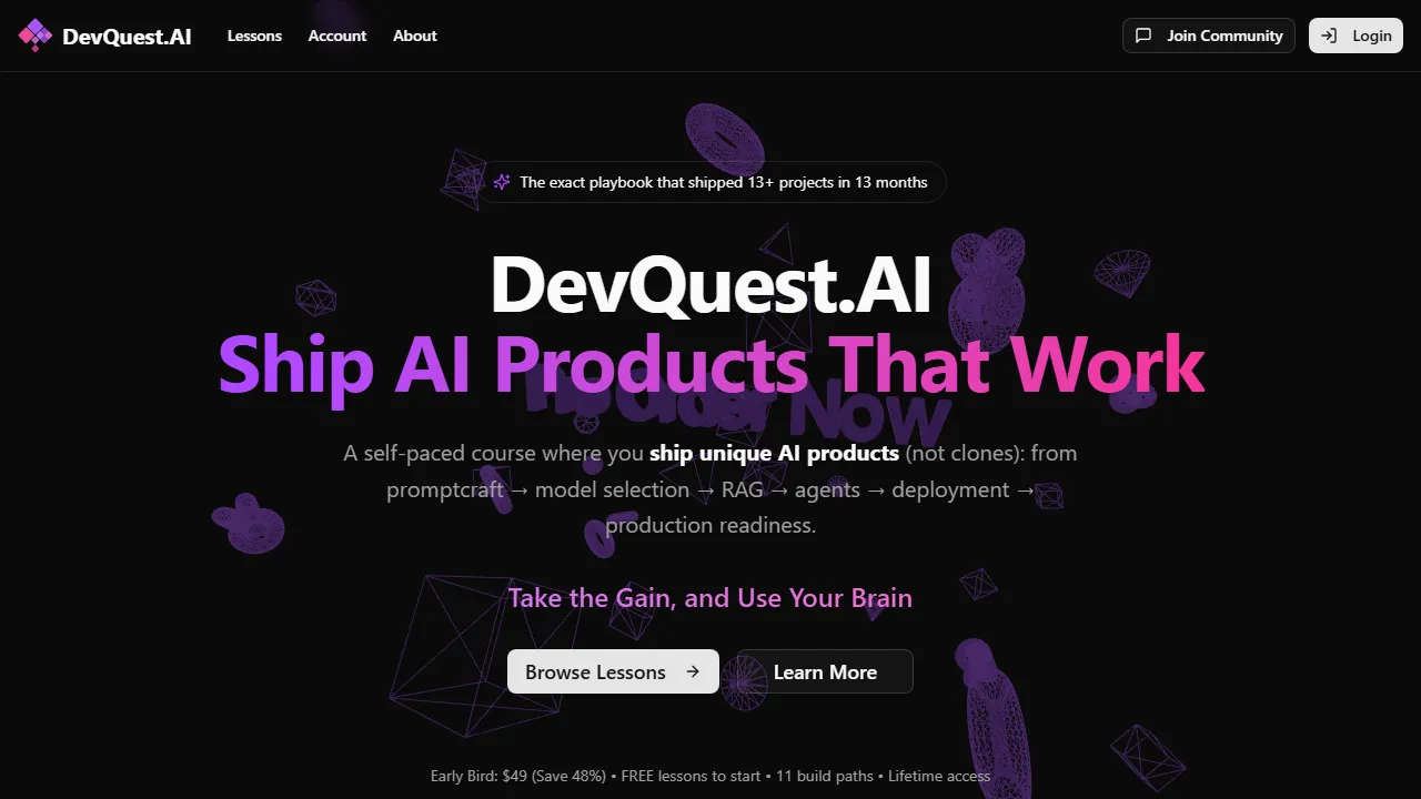 devquest.ai - Platform for Student Developer Events screenshot