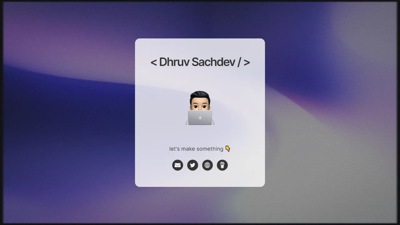 dhruvsach.dev - Support Meditation App Development screenshot