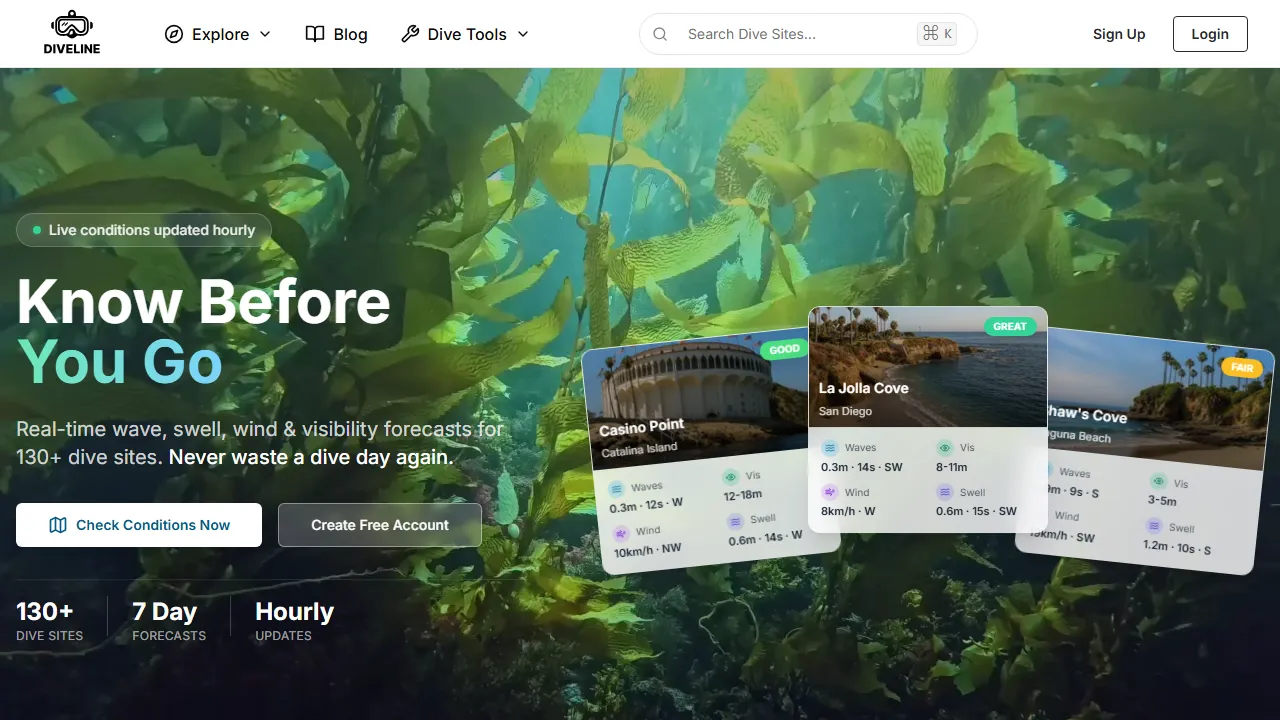 diveline.io - Social Media Network for Sharing Stories screenshot