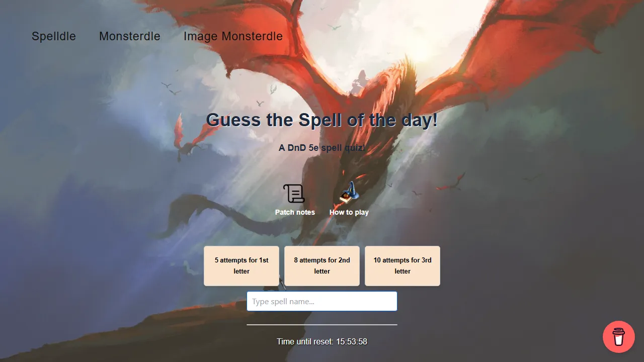 dndle.com - Daily Cross Word Puzzle Game Online screenshot