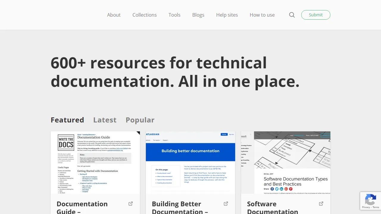doctoolhub.com - Documentation Tool Hub for Developers screenshot